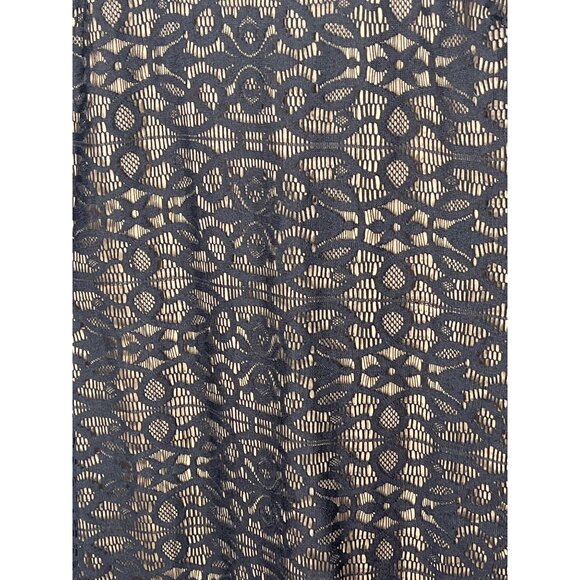Guess Black Nude Lace Sheath Dress Size 10 Party Cocktail - Picture 6 of 12